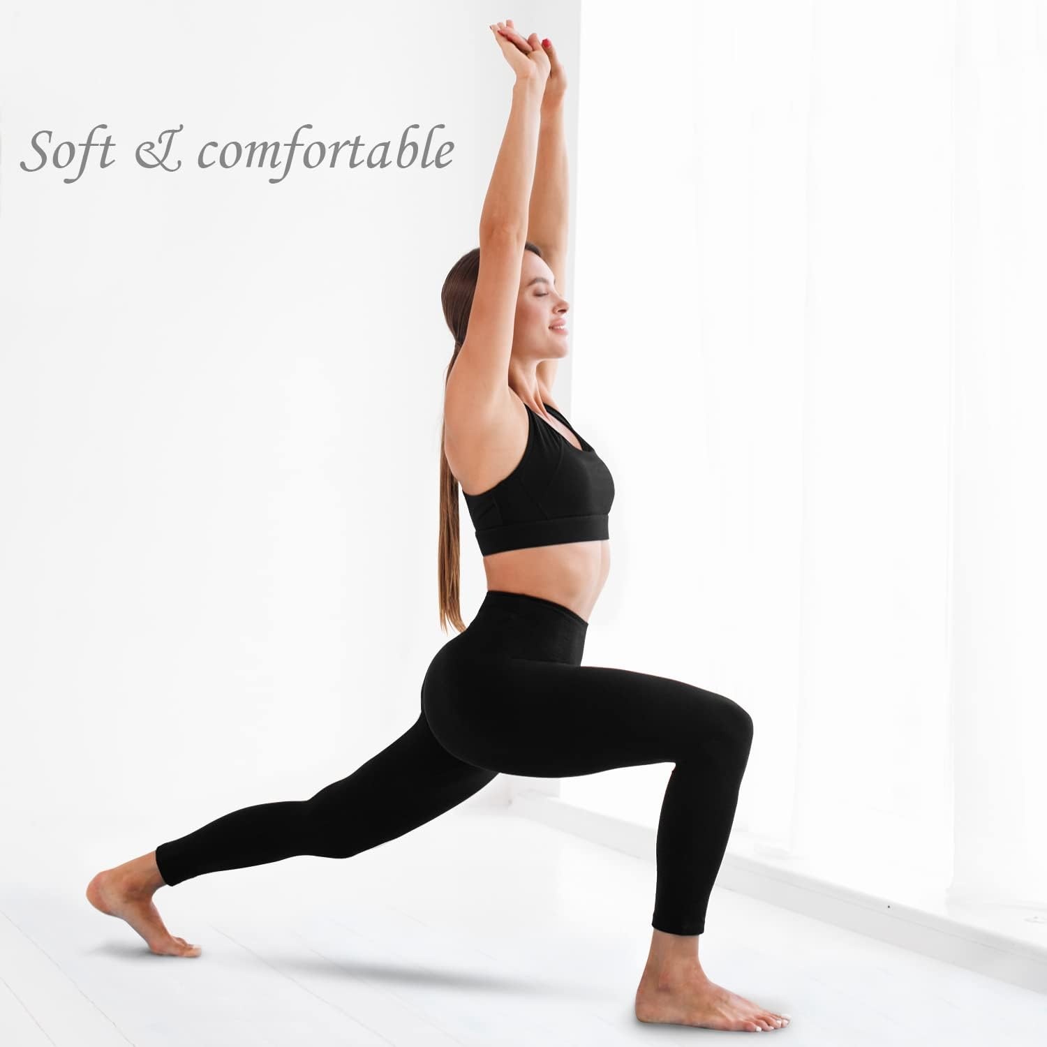 image:imageLeafigure Leggings Damen High Waist Leggins Blickdicht Schwarze fr Sport Gym YogaArmeegrn