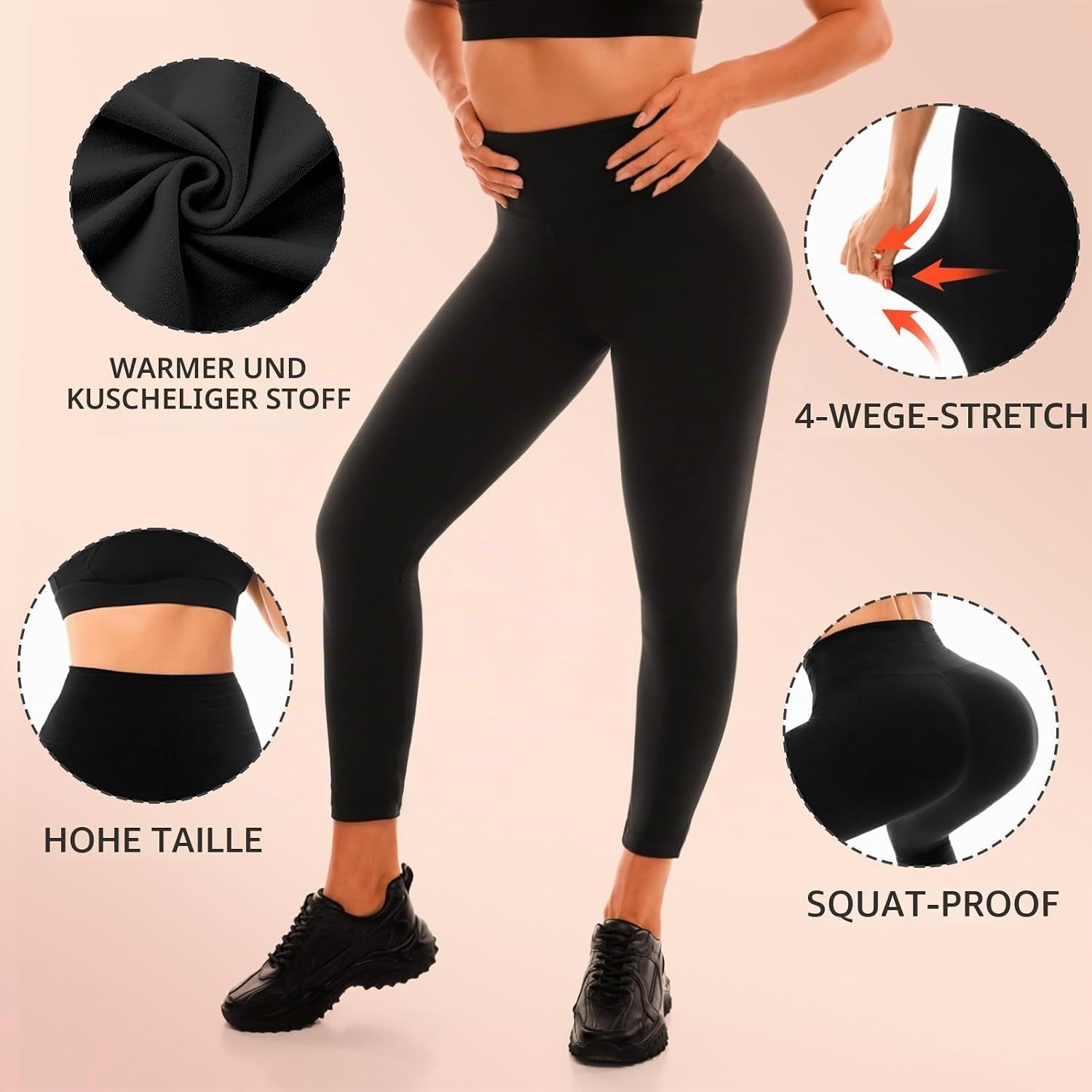 image:imageLeafigure Thermo Leggings Damen High WaistGrau