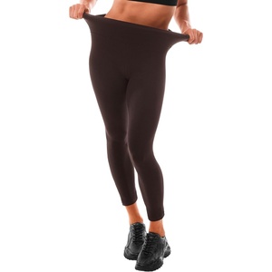 Leafigure Leggings Damen High Waist – Leggins Blickdicht Schwarze für Sport Gym Yoga(Braun)
