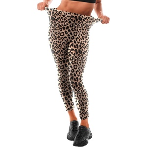 Leafigure Leggings Damen High Waist – Leggins Blickdicht Schwarze für Sport Gym Yoga(Leopard)