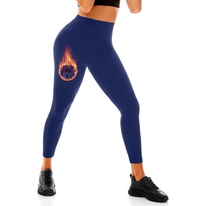 Leafigure Thermo Leggings Damen High Waist(Navyblau)